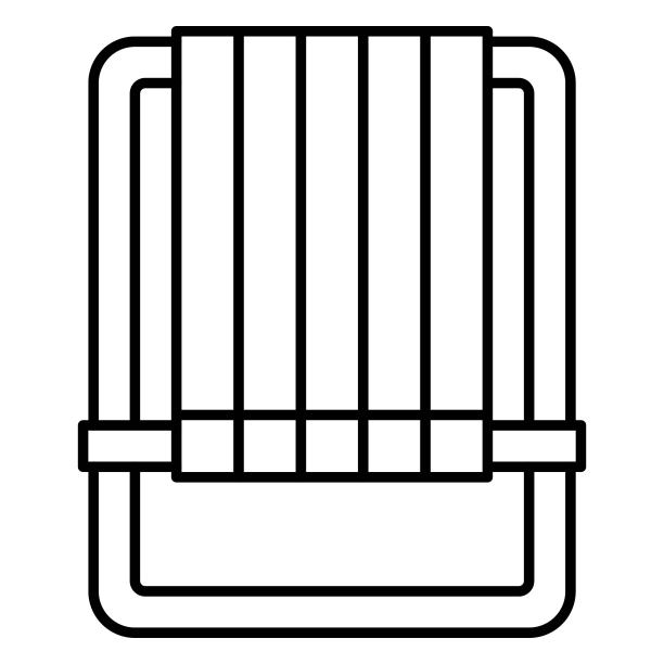 沙滩椅图标，夏季假期相关矢量图图片下载