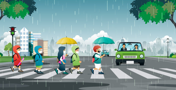 学生过马路图片下载