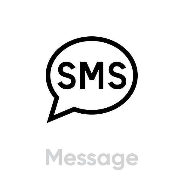 消息社交图标，可编辑的线条矢量图片下载