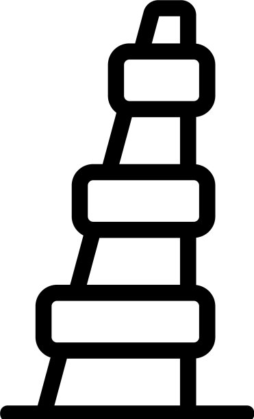 摩天大楼大图标轮廓图片下载