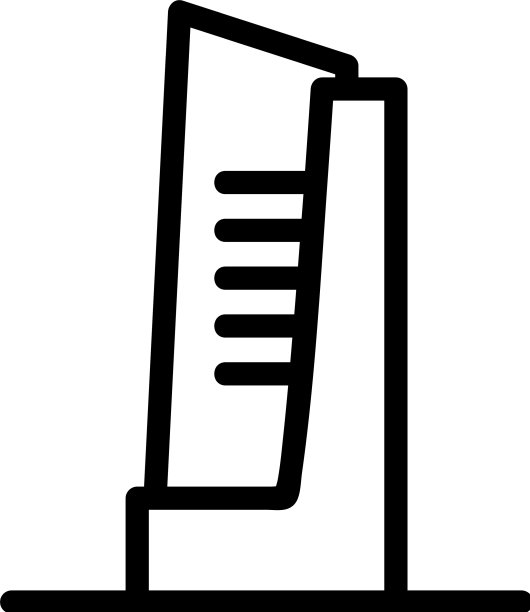 摩天大楼高图标轮廓图片下载