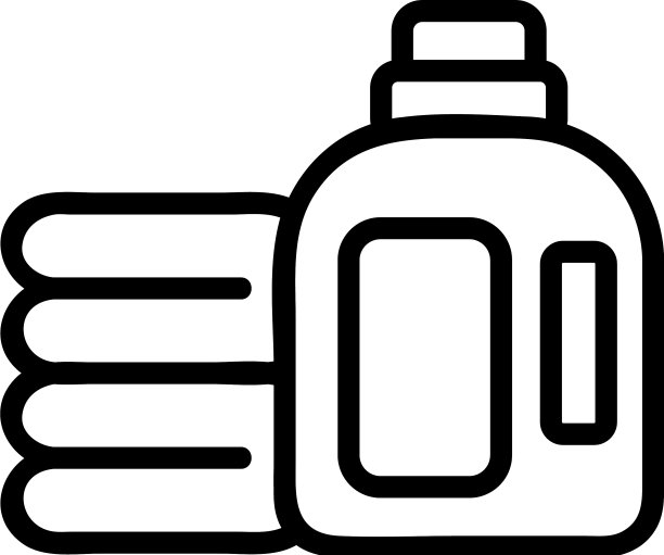 清洁和衣服的图标轮廓图片下载