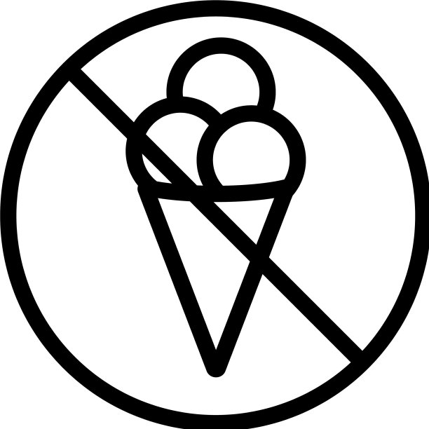 不是冰淇淋图标的轮廓图片下载