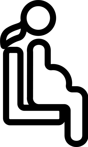 孕妇坐图标轮廓图片下载