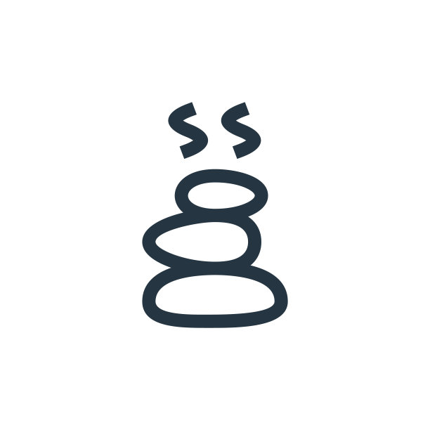 热石头矢量图标孤立在白色背景。大纲，细线热石图标，用于网站设计和手机，应用程序开发。细线热石头轮廓图标矢量插图。图片下载