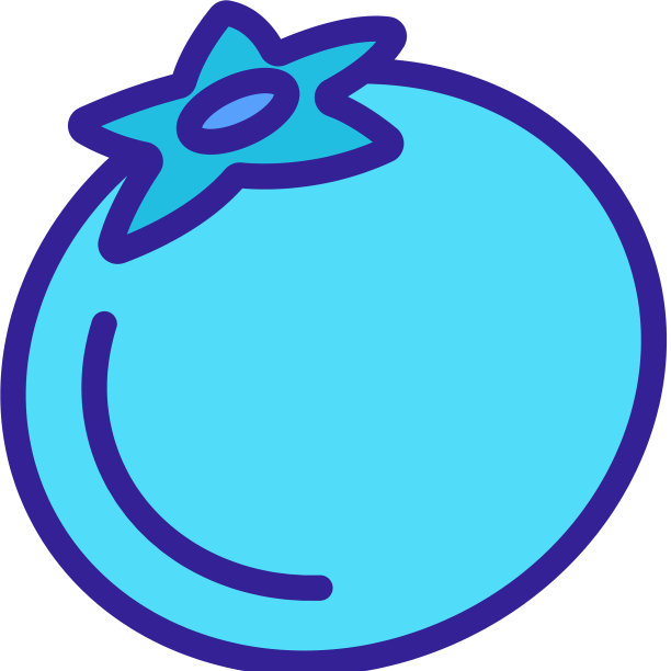 蓝莓莓的图标轮廓图片下载