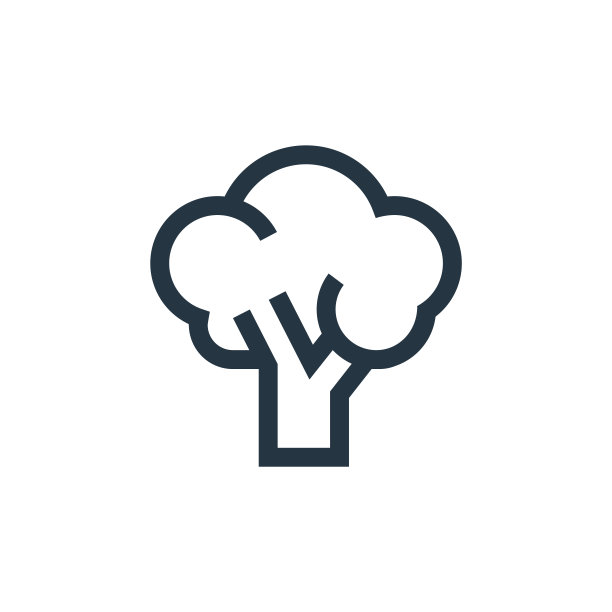 西兰花矢量图标孤立在白色背景。花椰菜的轮廓、细线图标用于网站设计和手机、应用程序开发。细线西兰花轮廓图标矢量插图。图片下载