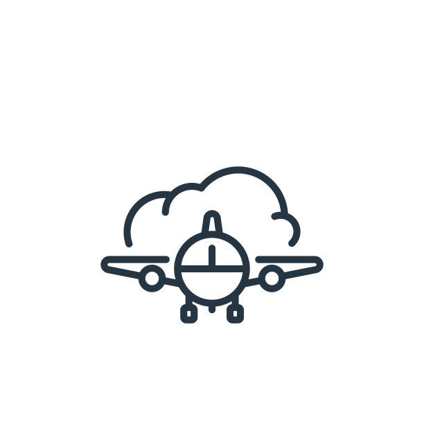 飞机矢量图标孤立在白色背景。轮廓线，细线飞机图标用于网站设计和手机，应用程序开发。细线飞机轮廓图标矢量插图。图片下载