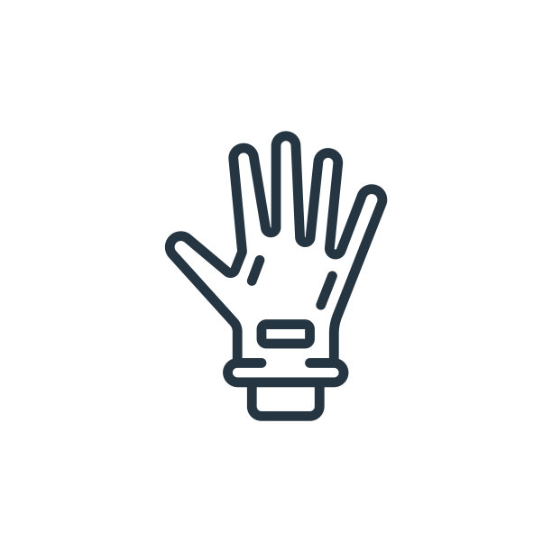 手套矢量图标孤立在白色背景。轮廓，细线手套图标，用于网站设计和移动，应用程序开发。细线手套轮廓图标矢量插图。图片下载
