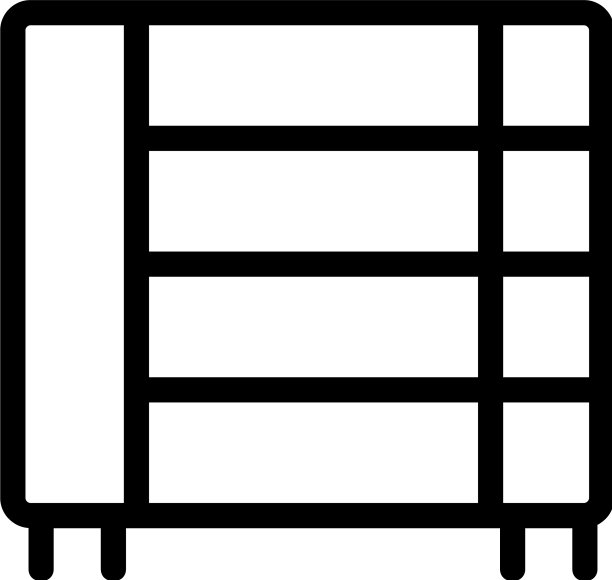 杂货店货架图标轮廓图片下载