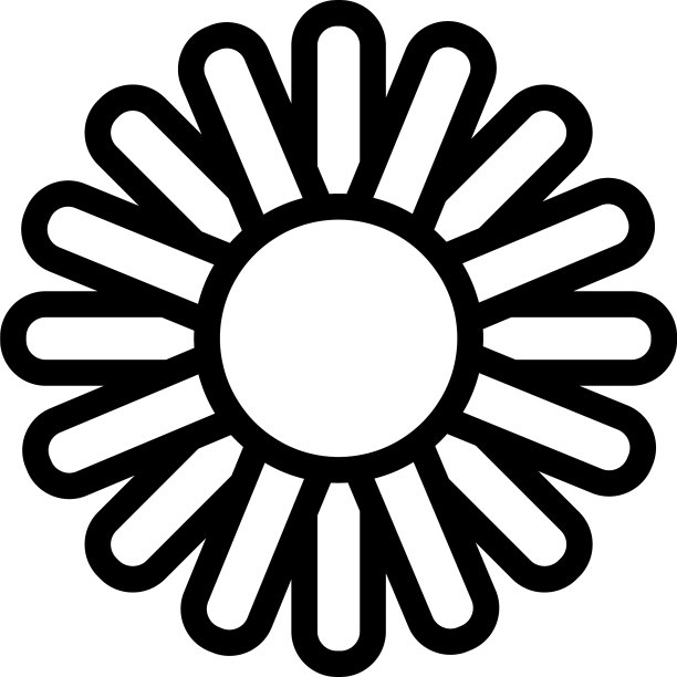 菊花图标大纲图片下载