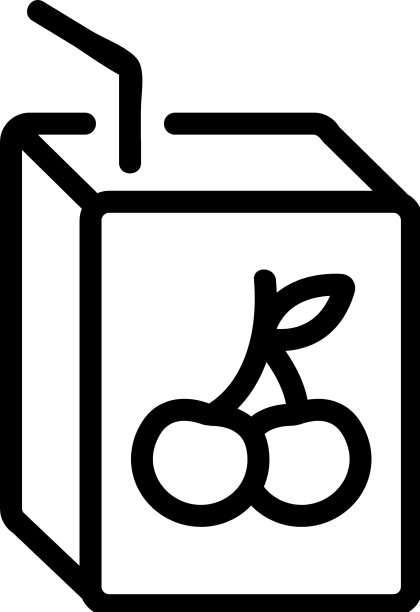樱桃汁图标轮廓图片下载