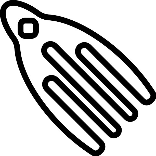 女人发夹的图标轮廓图片下载