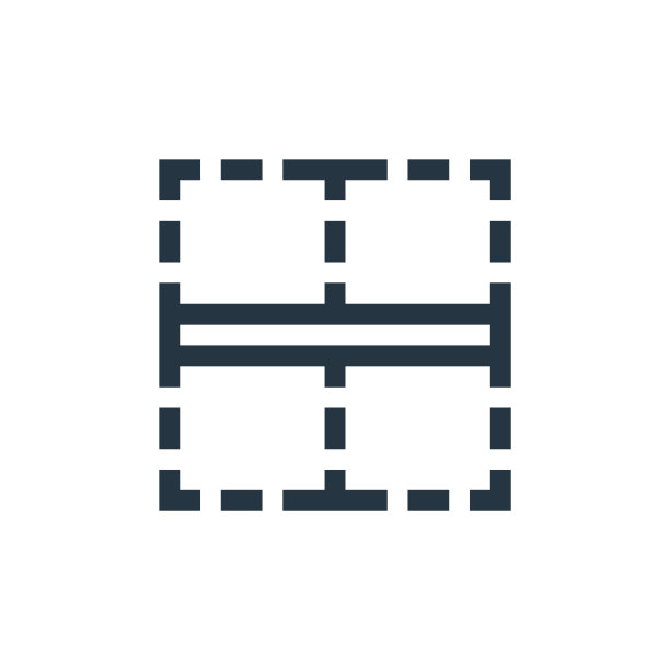 边界矢量图标隔离在白色背景。轮廓，细线边框图标用于网站设计和移动，应用程序开发。细线边框轮廓图标矢量插图。图片下载