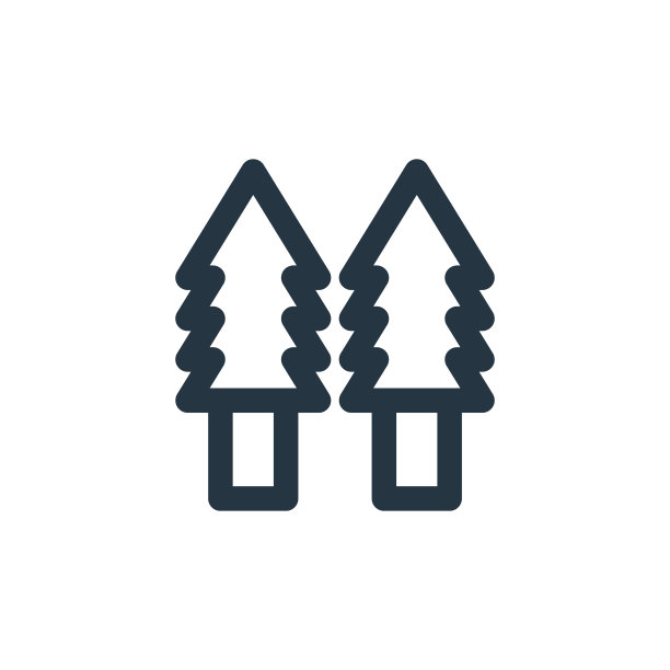 树向量图标孤立在白色背景。轮廓，细线树图标用于网站设计和移动，应用程序开发。细线树轮廓图标矢量插图。图片下载