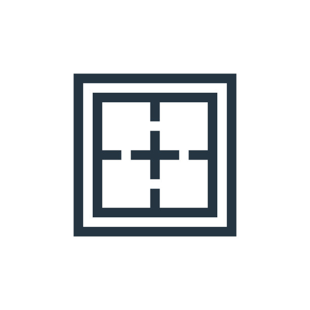 边界矢量图标隔离在白色背景。轮廓，细线边框图标用于网站设计和移动，应用程序开发。细线边框轮廓图标矢量插图。图片下载