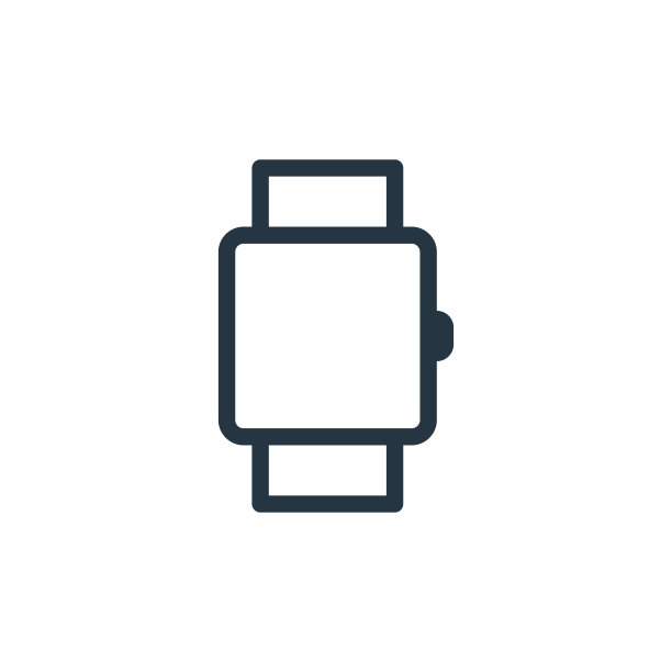 观察矢量图标孤立的白色背景。轮廓，细线手表图标，用于网站设计和手机，应用程序开发。细线手表轮廓图标矢量插图。图片下载