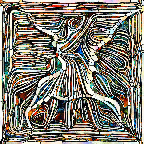 彩色玻璃的能量图片下载