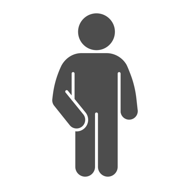 左手在口袋里的人形剪影图片下载