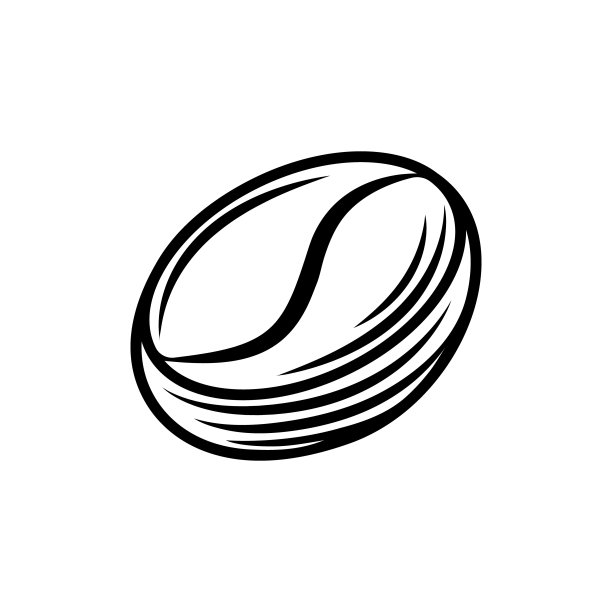 咖啡豆Logo设计矢量素材。适用于咖啡馆和餐厅的复古咖啡豆Logo矢量设计概念。用于Logo、图标、标签、徽章、符号的抽象咖啡豆矢量设计图片下载