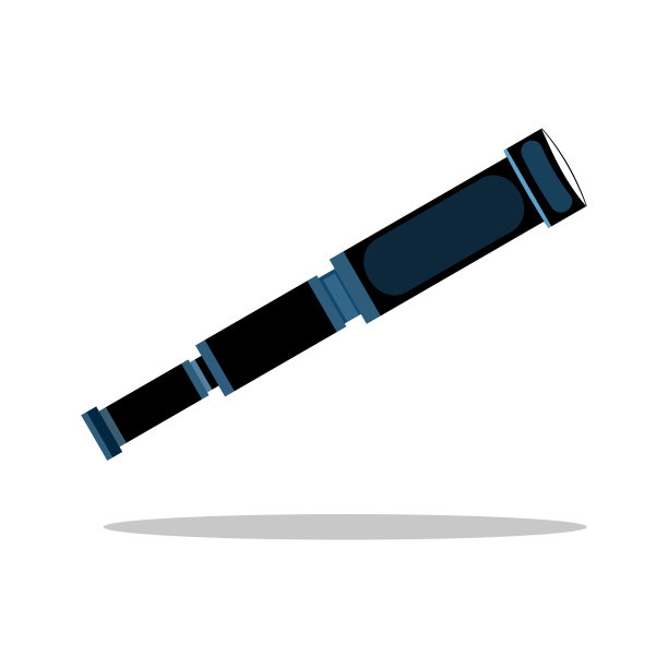 双筒望远镜。相机。矢量图图片下载