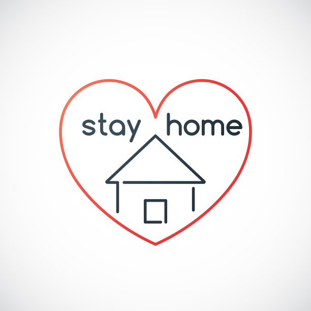 待在家里排版海报自我隔离图片下载