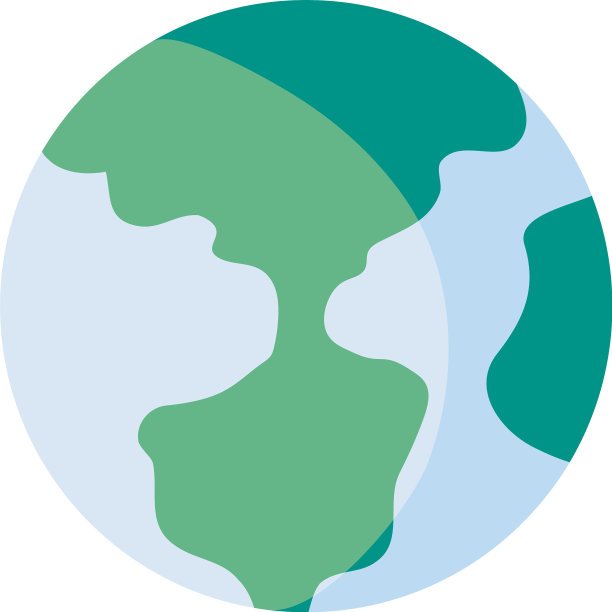 地球在白色的背景上图片下载