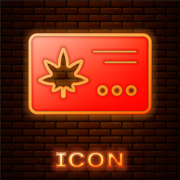 霓虹日历和大麻图片下载