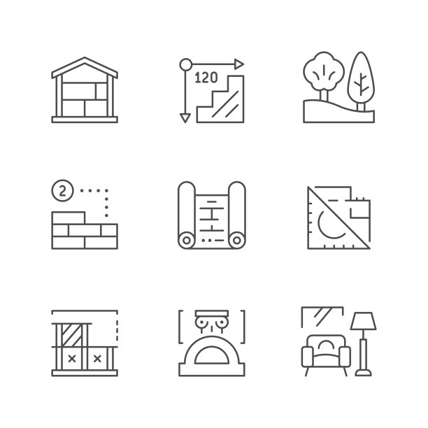 建筑图标图片下载