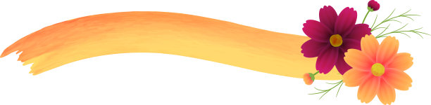 橙色宇宙和巧克力宇宙，水彩画线，横幅，复制空间图片下载