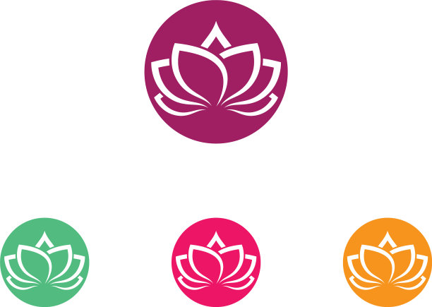 莲花象征图标图片下载