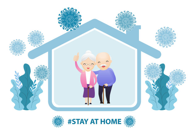 居家自我隔离的家庭图片下载