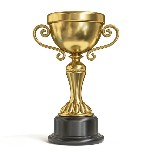 金色的奖杯3 d图片下载