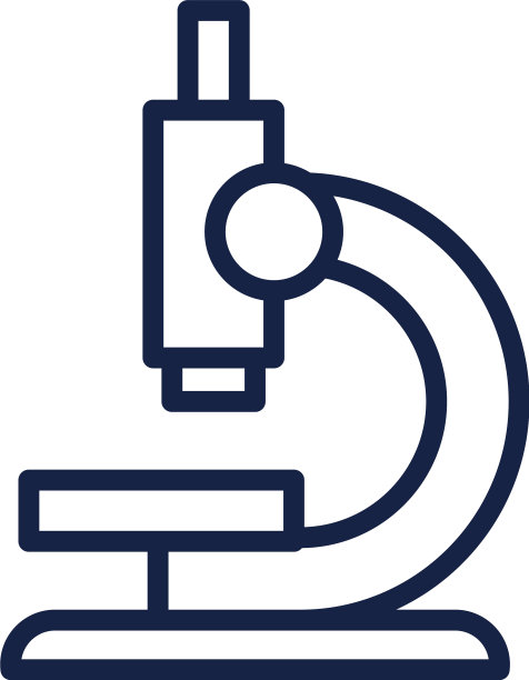 显微镜图标线条样式图片下载