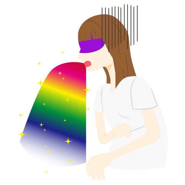 年轻的女病人。矢量插图。图片下载