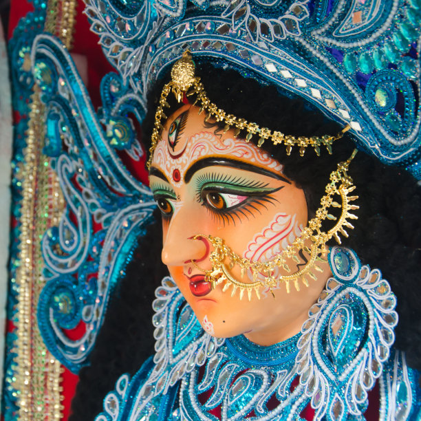 女神母亲杜尔迦装饰精美图片下载