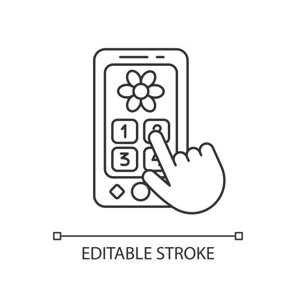 Playphone像素完美的线性图标图片下载