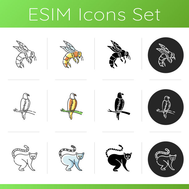 野生动物图标设置图片下载