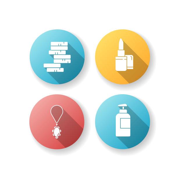 美业平面设计，长影字形图标集图片下载