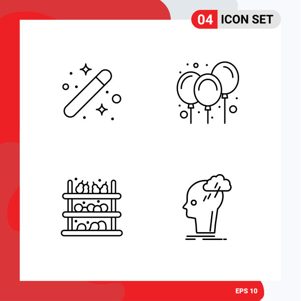 组4现代填充线平面颜色设置图片下载