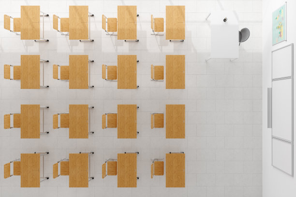 一个教室的顶视图图片下载