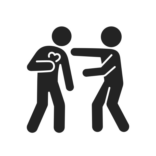 心脏病发作黑色象形图标。健康问题。孤立的向量元素。用于网页、手机应用、促销的轮廓象形图。图片下载