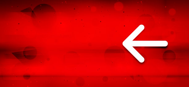 后退箭头图标运动艺术抽象红色横幅插图图片下载