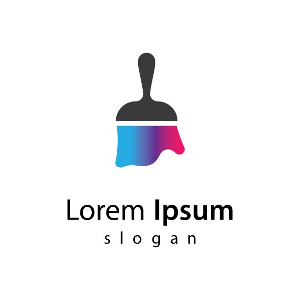 画笔标志矢量图标图片下载