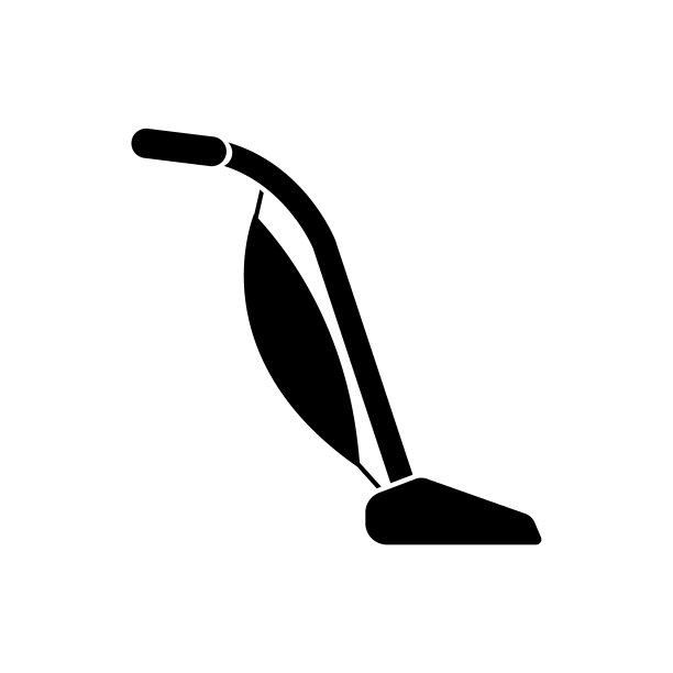 吸尘器图标，标志孤立在白色背景图片下载