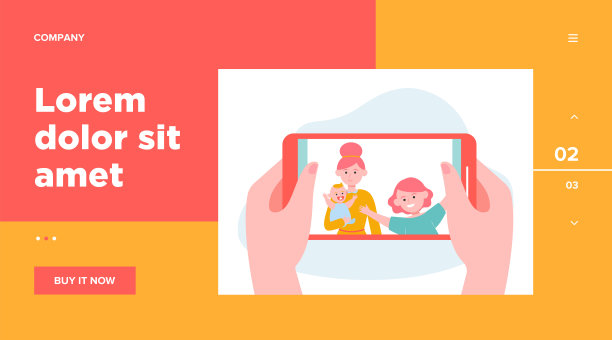 手握手机与家庭照片图片下载