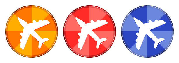 平面图标爆发灯圆形按钮设置插图图片下载