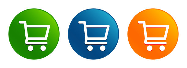 购物车图标液体设计圆形按钮设置插图图片下载