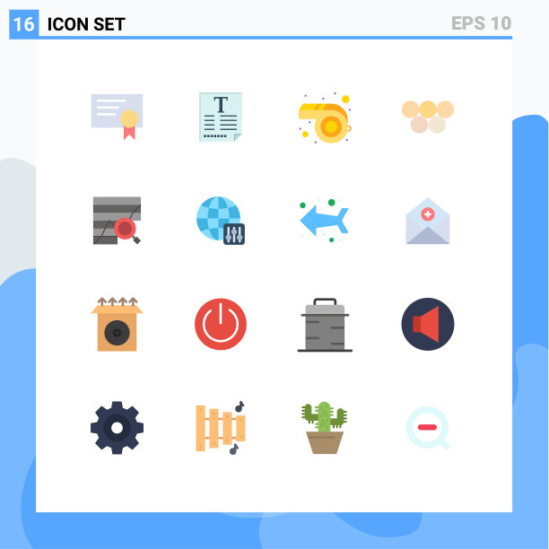 股票图标包16行符号和符号图片下载