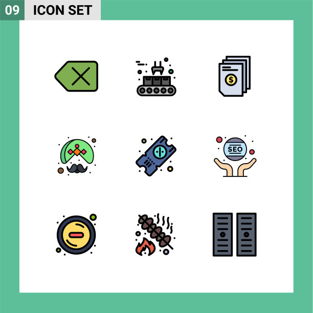 第九组填充线和平色标志图片下载